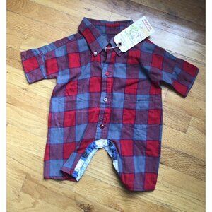 Runtwear Flannel One Piece Romper